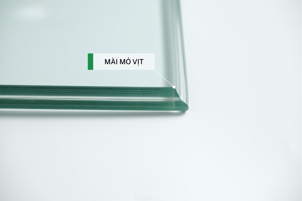 Kiểu mài mỏ vịt cạnh kính