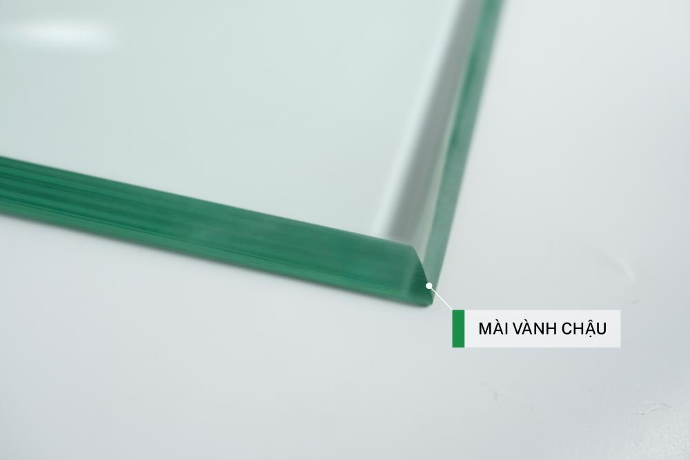 Kiểu mài vành chậu cạnh kính