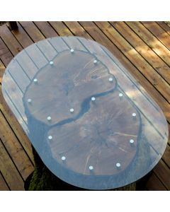 Bàn kính bàu dục TL-036