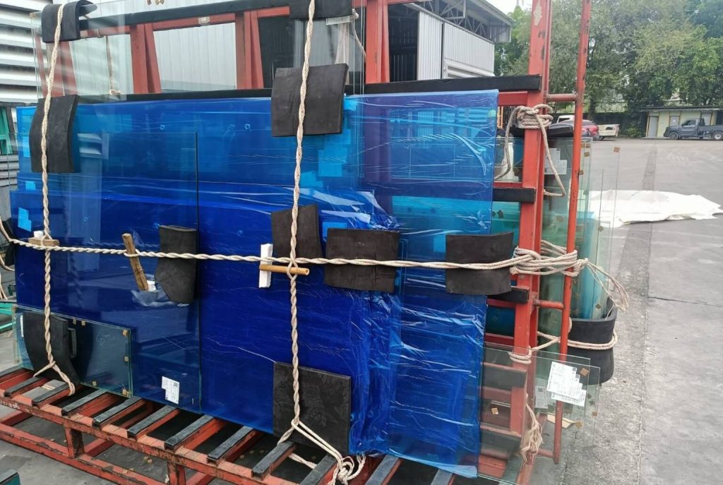 Xưởng sản xuất kính dán an toàn 6.38ly, 8.38ly thương hiệu Thăng Long chất lượng cao.