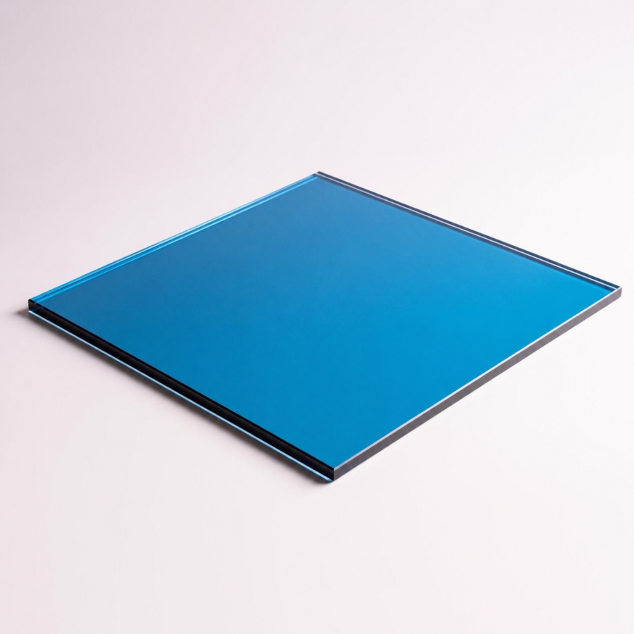 Kính cường lực xanh biển 10mm thăng long glass