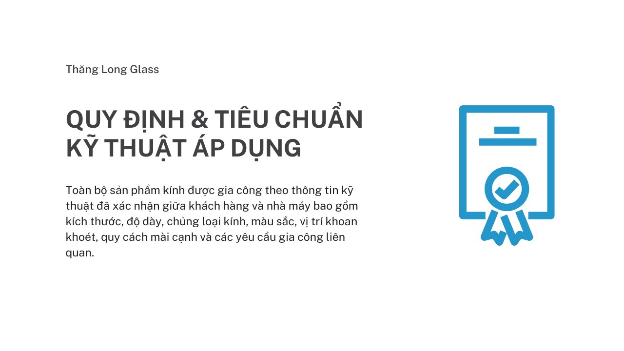Quy định kỹ thuật và tiêu chuẩn chất lượng 8 Quy định kỹ thuật và tiêu chuẩn chất lượng