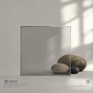 Kính dán an toàn 4 Kính dán an toàn màu ghi nhạt Thăng Long Glass