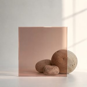 Kính dán an toàn 9 Kính dán an toàn màu trà đỏ Thăng Long Glass