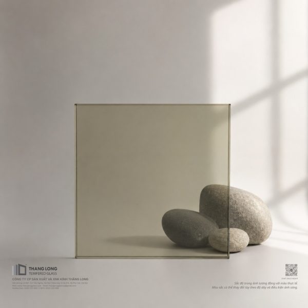 Kính dán an toàn màu trà đậm Thăng Long Glass