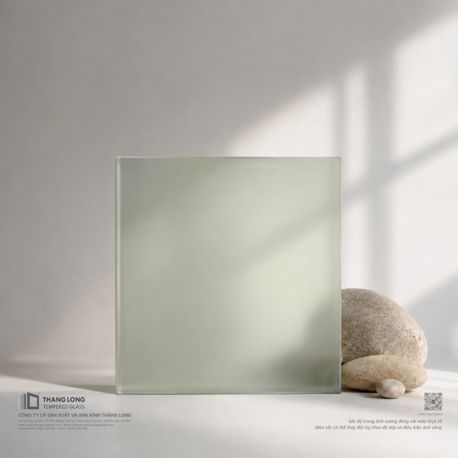 Kính dán an toàn trắng sữa Thăng Long Glass
