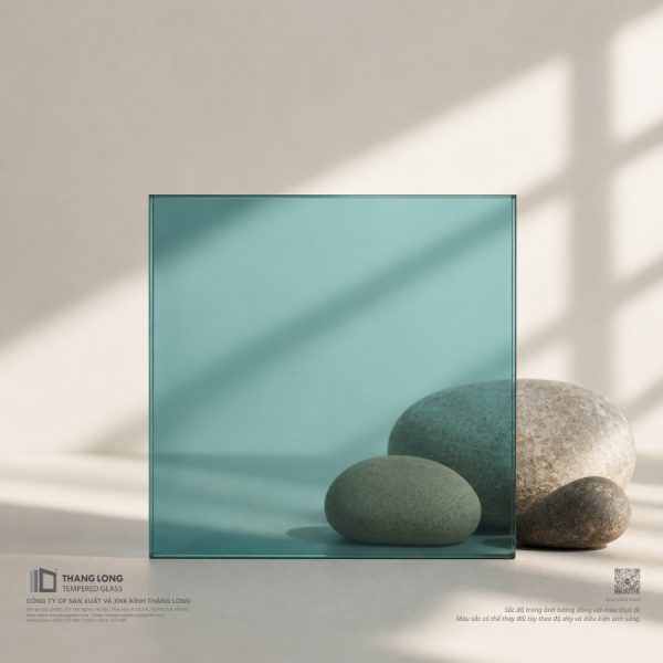 Kính dán an toàn xanh blue đậm Thăng Long Glass