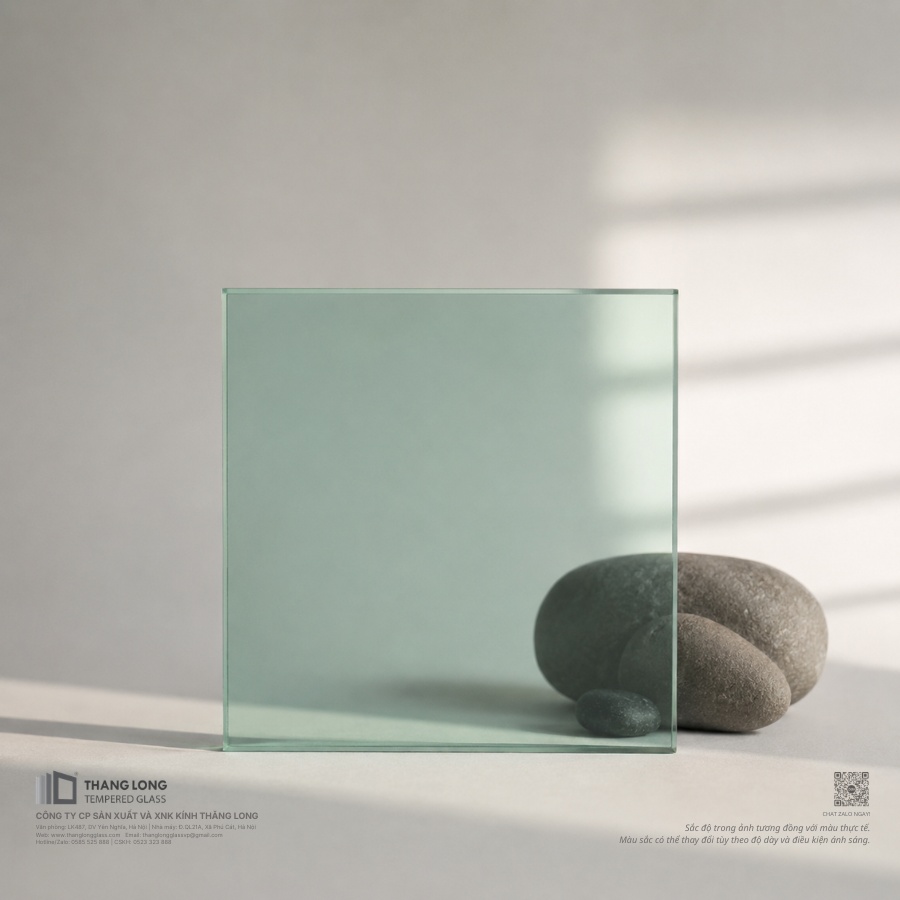 Kính dán an toàn xanh lá Thăng Long Glass