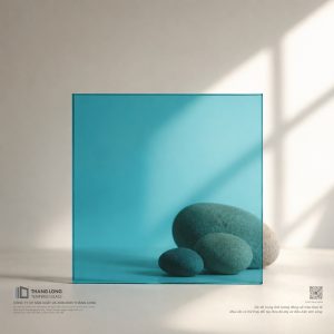 Kính dán an toàn 8 Kính dán an toàn xanh nước biển đậm Thăng Long Glass