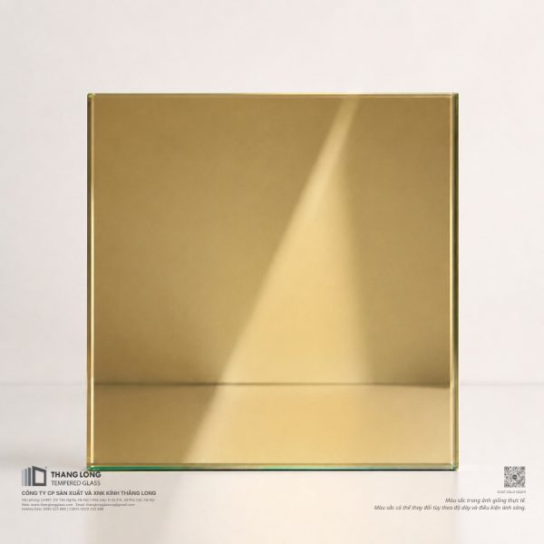 Kính phản quang vàng gold