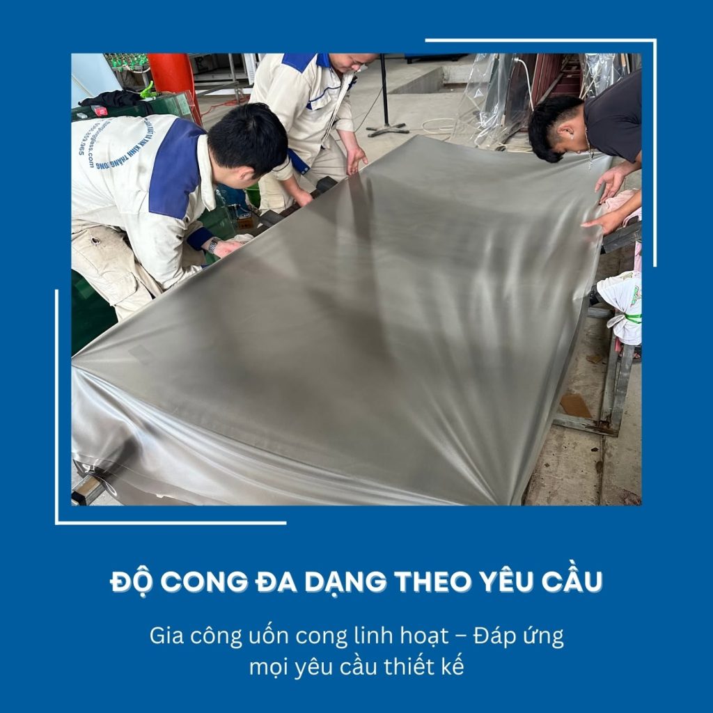 Kính cong 8 Gia công kính cong