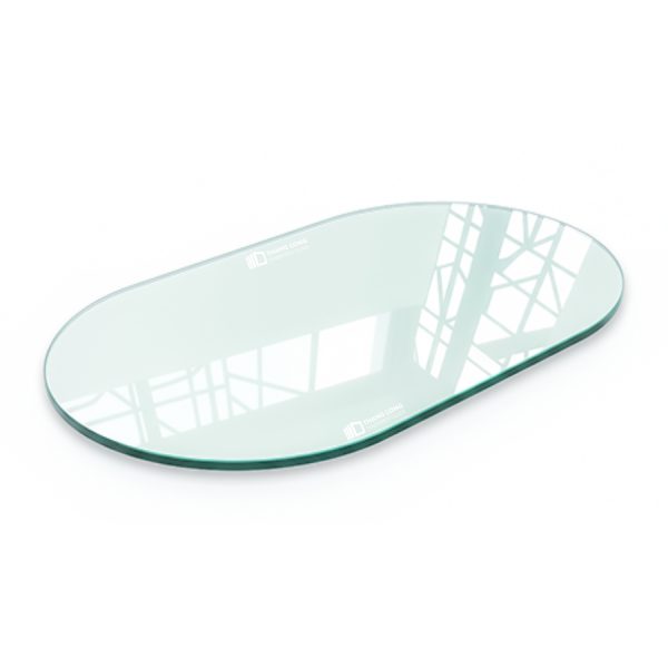 Cắt kính mặt bàn bầu dục Thăng Long Glass